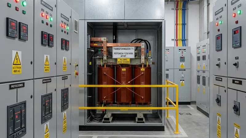 Instalación de subestación eléctrica de interiores en Monterrey — SIMSA